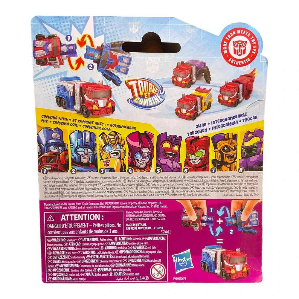 Transformers Swapticons Twist & Combine 6 Pack Lot Optimus Megatron Bumblebee